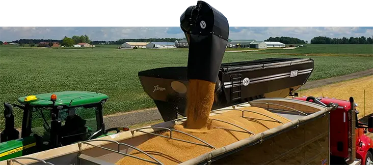 1714 unloading with impressive amount of grain flow