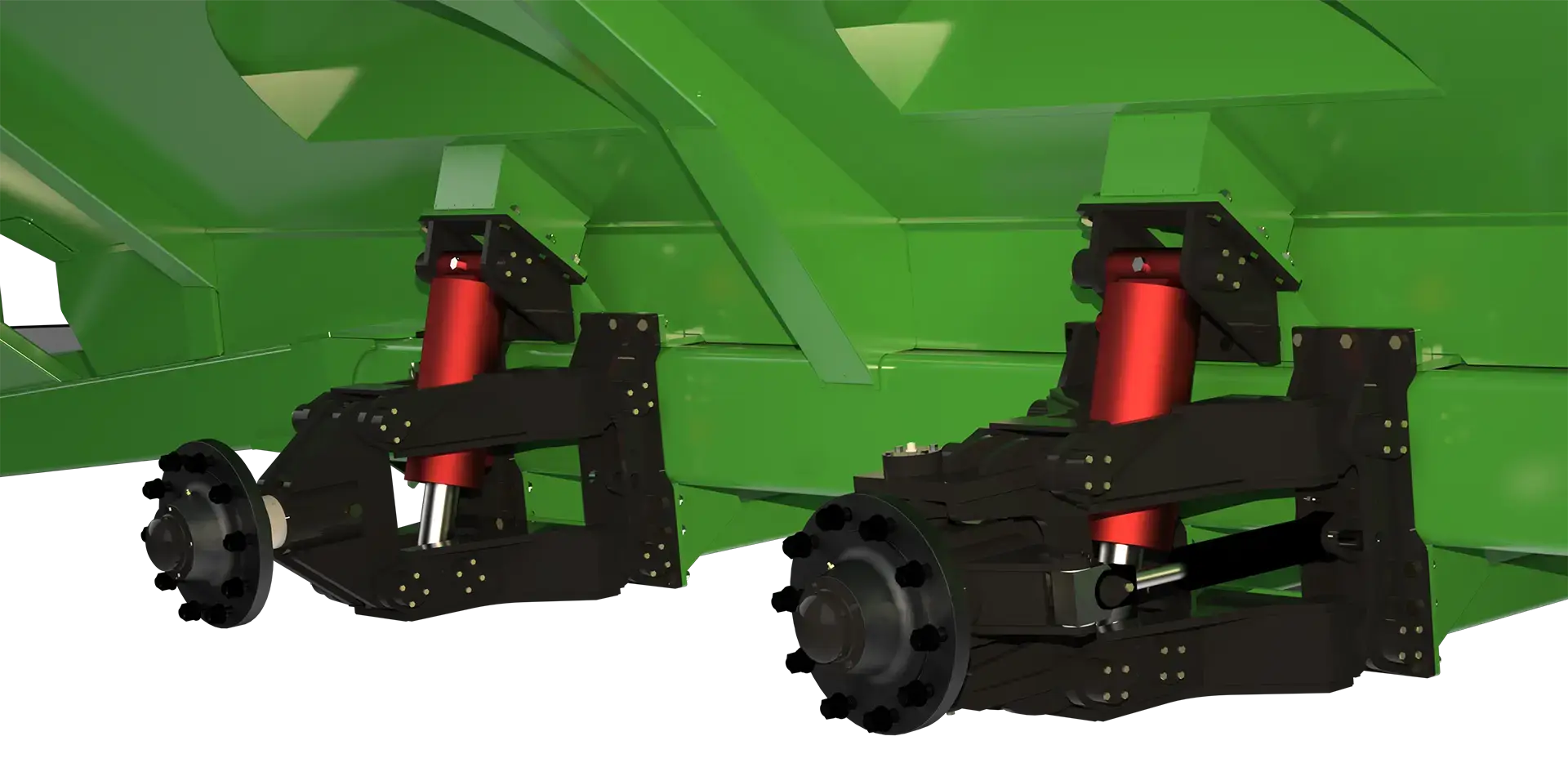 inline hydraulic suspension cylinders