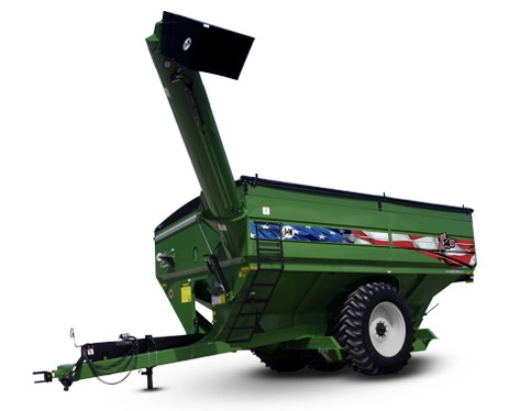 Green dual auger grain cart