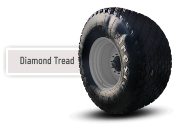 Diamond Tread Tires for Grain Carts