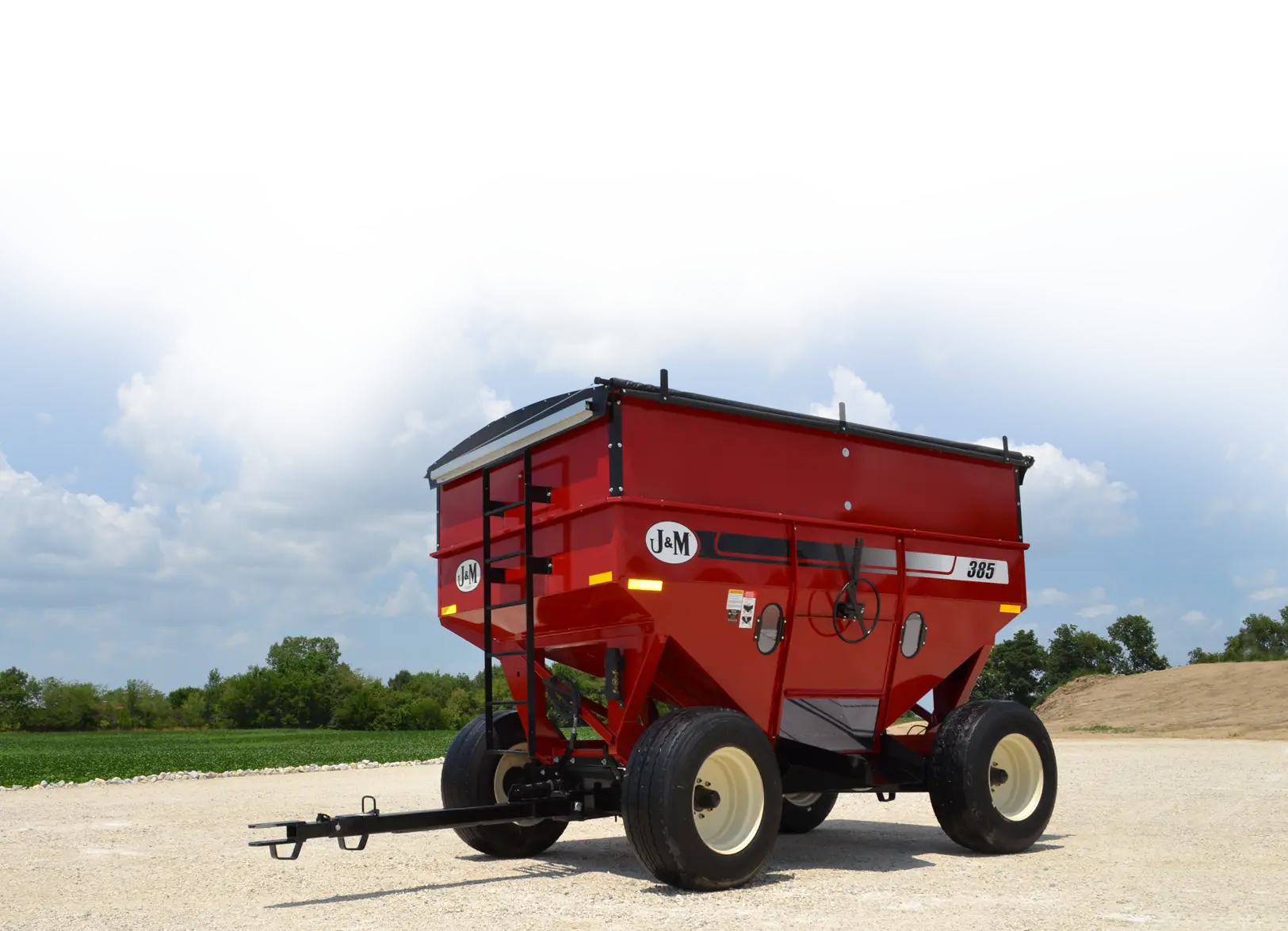 Red 385 Gravity Wagon