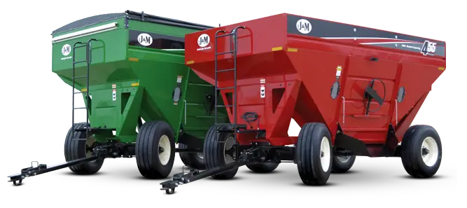 Red and Green Gravity Wagons