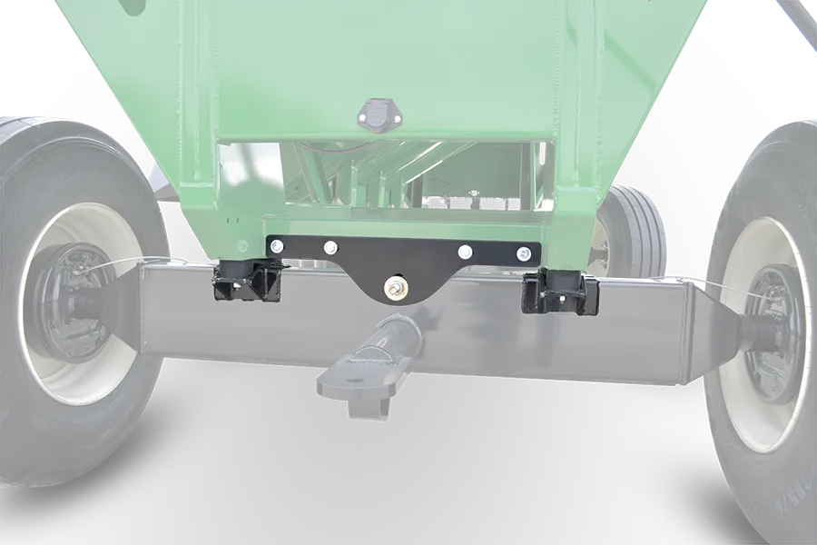 rocking bolster on a 55 series gravity wagon providing stability and secure connection.