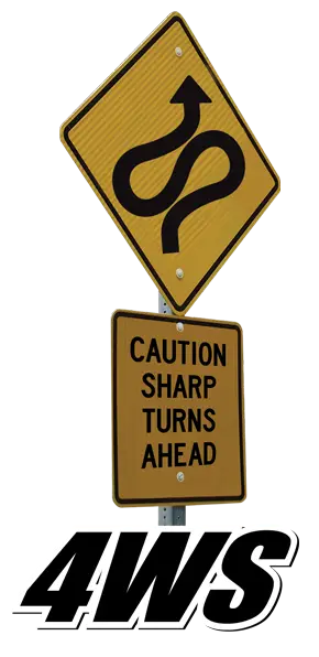 4-Wheel Steer Header Transport Sign and Logo