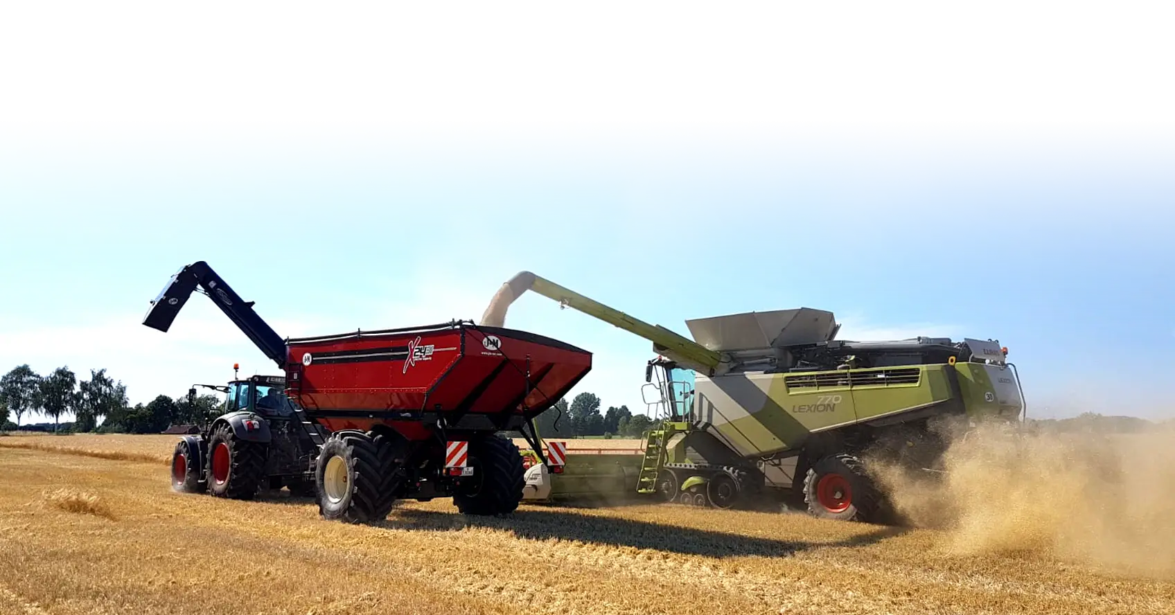 International Grain Cart with Claas Combine