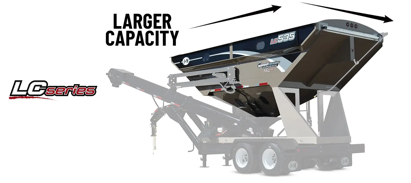 Seed Tender Showing Larger Capacity Tank