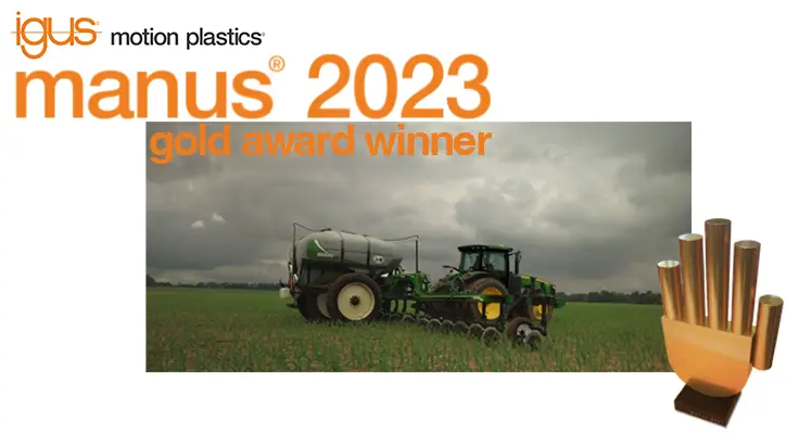applicator with a manus gold trophy place in front