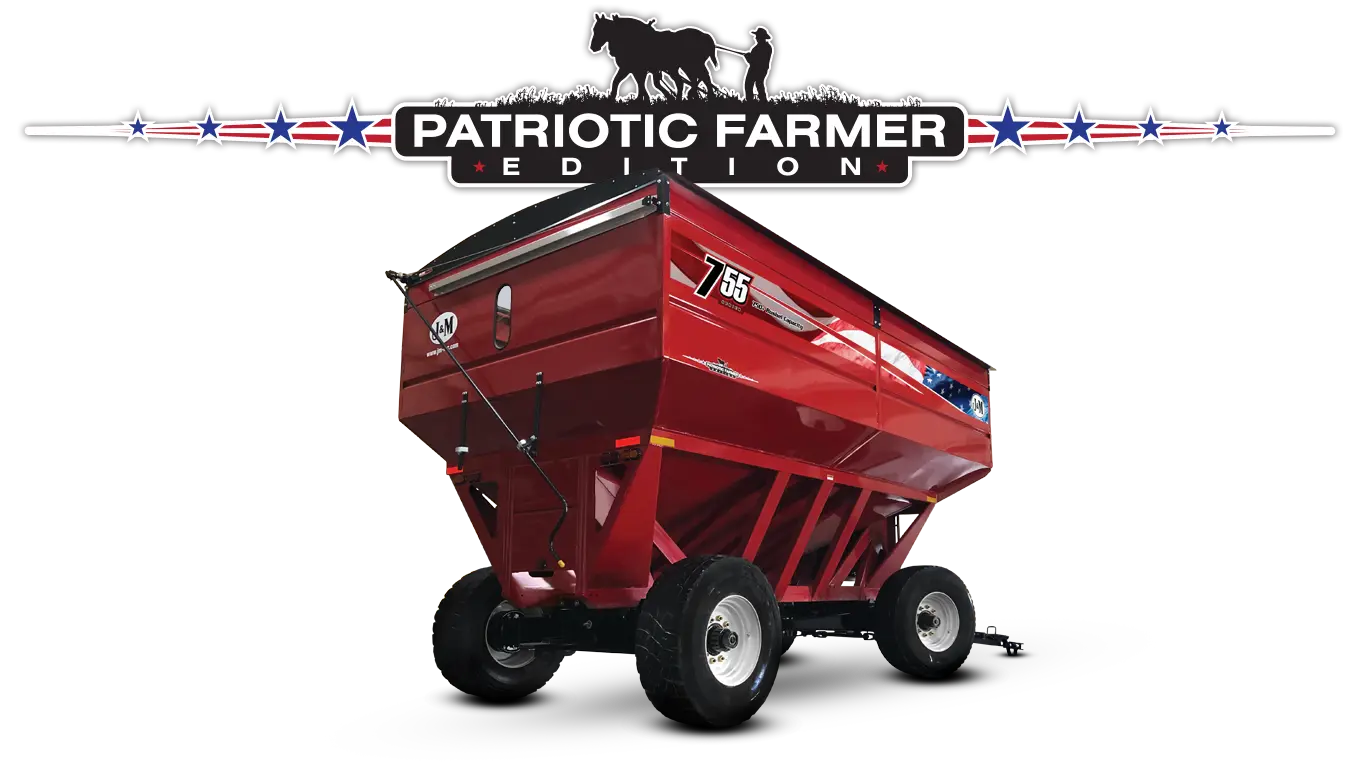 American Flag Grain Cart