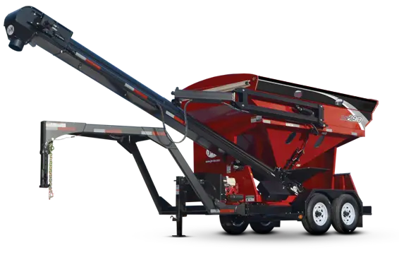 Green Single Auger Grain Cart with Extended Reach Auger