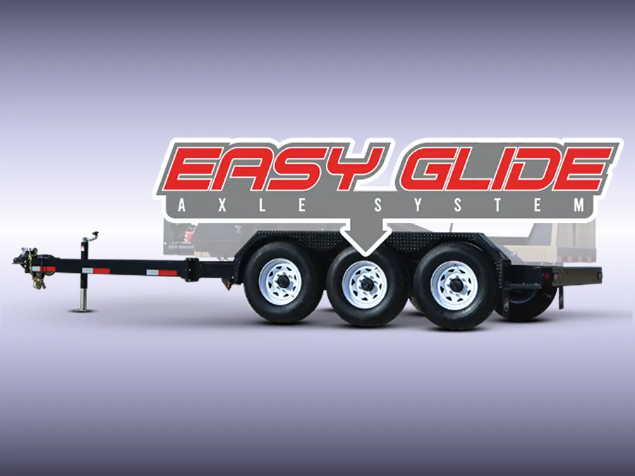 an image of the chassis pointing to the lowered center axle.