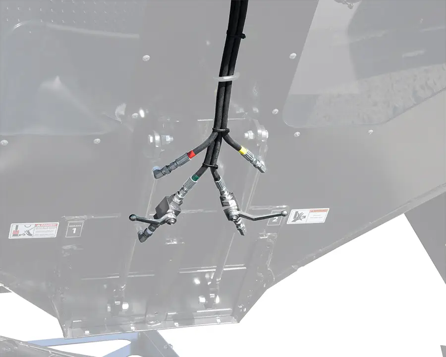 a close up of the optional toolbox mounted to the rear of the speedtender