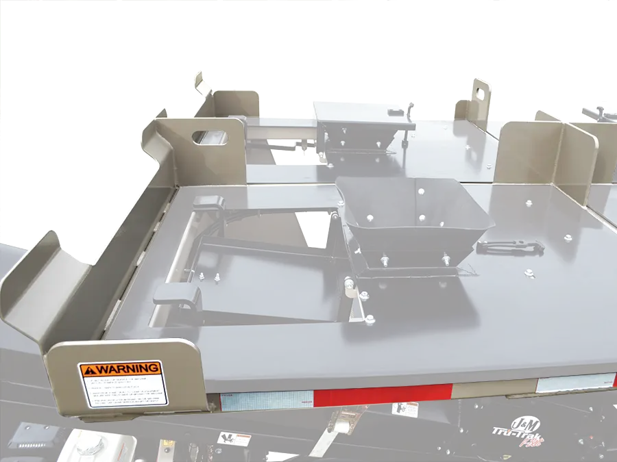 showing the guides of a SpeedTender to make it easier to place a seed box onto the tender