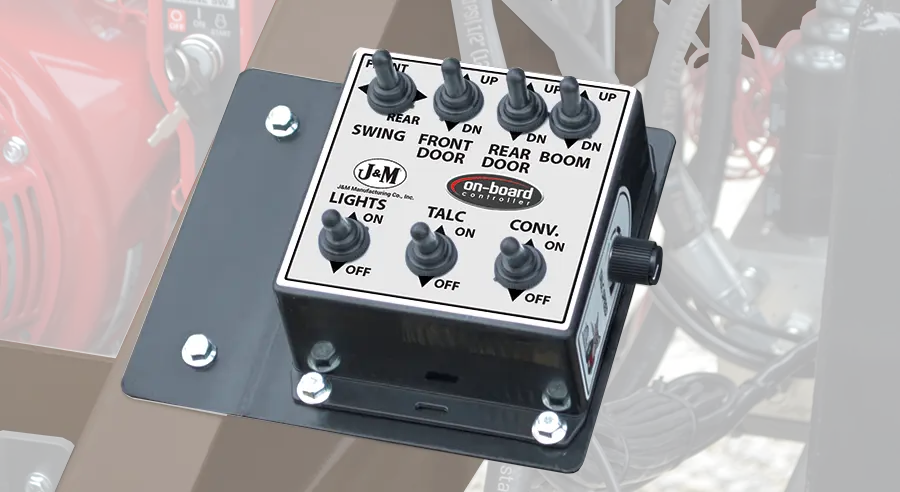 the onboard controller for the c450 mounted on the side of the seed tender