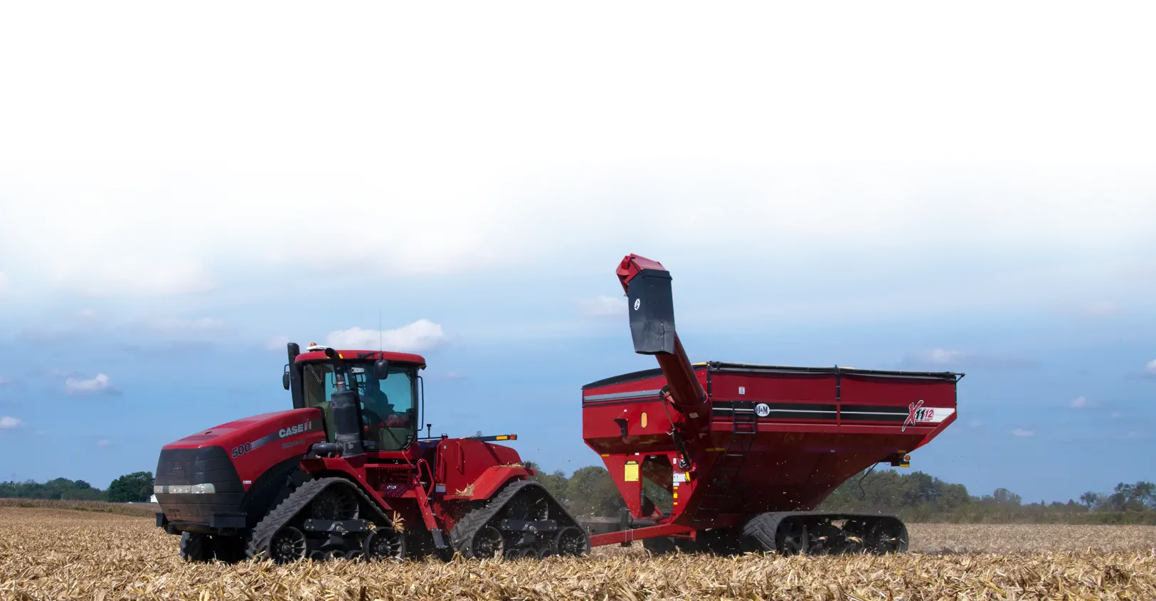 red x-tended reach grain cart